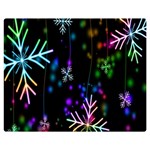 Snowflakes Lights Double Sided Flano Blanket (Medium)  60 x50  Blanket Back