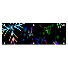 Snowflakes Lights Banner and Sign 6  x 2 