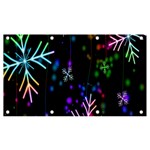 Snowflakes Lights Banner and Sign 7  x 4  Front