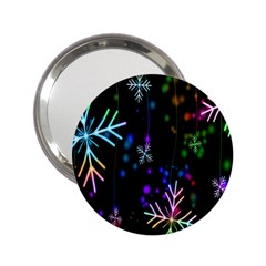 Snowflakes Lights 2 25  Handbag Mirrors