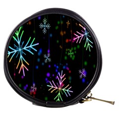 Snowflakes Lights Mini Makeup Bag by artworkshop