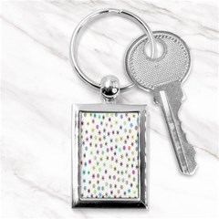 Snow Winter Ice Cold Key Chain (rectangle) by artworkshop