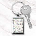 Snow Winter Ice Cold Key Chain (Rectangle) Front