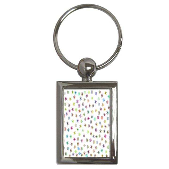 Snow Winter Ice Cold Key Chain (Rectangle)