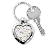 Snow Winter Ice Cold Key Chain (Heart) Front