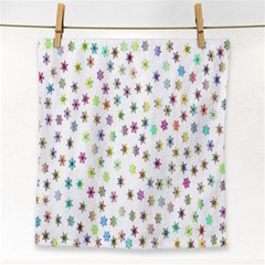 Snow Winter Ice Cold Face Towel by artworkshop