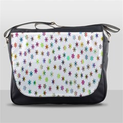 Snow Winter Ice Cold Messenger Bag by artworkshop