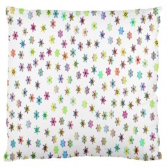 Snow Winter Ice Cold Large Flano Cushion Case (one Side) by artworkshop