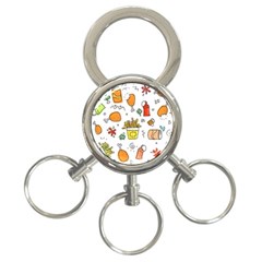 Set Child Fun Funny Collection 3-ring Key Chain by artworkshop