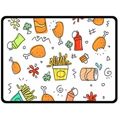 Set Child Fun Funny Collection Fleece Blanket (large)  by artworkshop