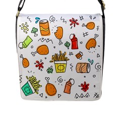 Set Child Fun Funny Collection Flap Closure Messenger Bag (l) by artworkshop