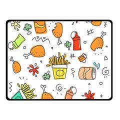 Set Child Fun Funny Collection Double Sided Fleece Blanket (small)  by artworkshop