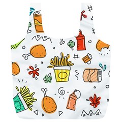 Set Child Fun Funny Collection Full Print Recycle Bag (xl) by artworkshop