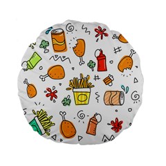 Set Child Fun Funny Collection Standard 15  Premium Flano Round Cushions by artworkshop