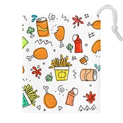 Set Child Fun Funny Collection Drawstring Pouch (4xl) by artworkshop