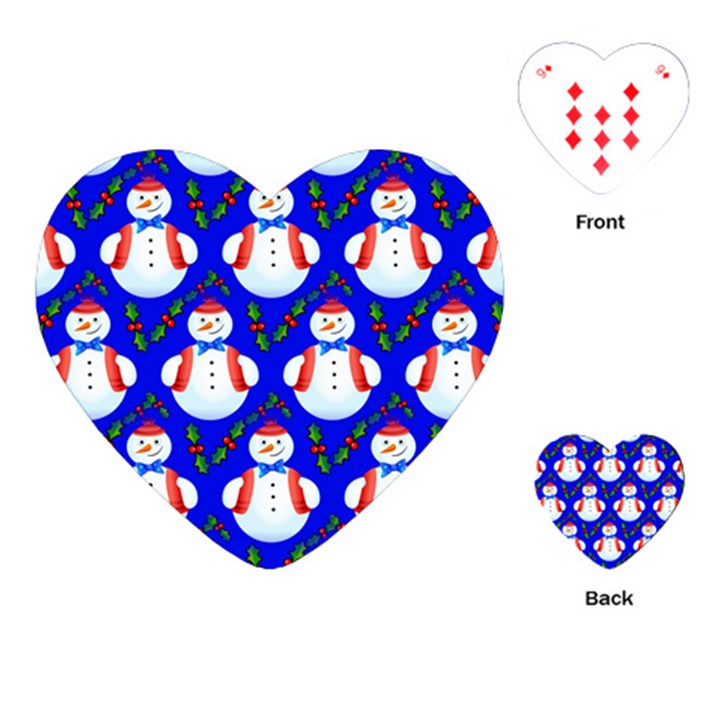 Seamless  Repeating Pattern Playing Cards Single Design (Heart)