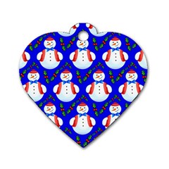 Seamless  Repeating Pattern Dog Tag Heart (one Side) by artworkshop