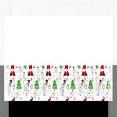 Santa Claus Snowman Christmas Rectangular Jigsaw Puzzl by artworkshop