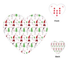 Santa Claus Snowman Christmas Playing Cards Single Design (heart) by artworkshop