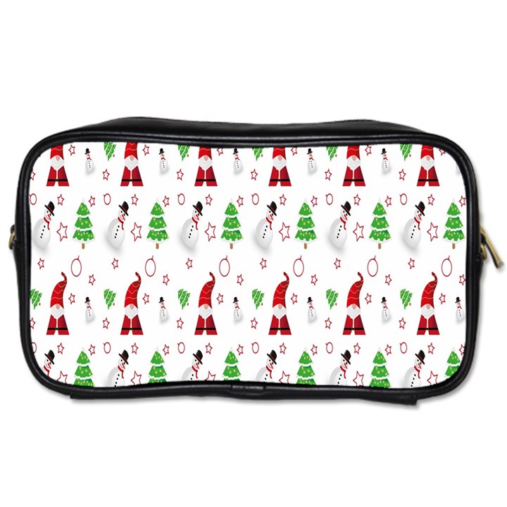 Santa Claus Snowman Christmas Toiletries Bag (One Side)