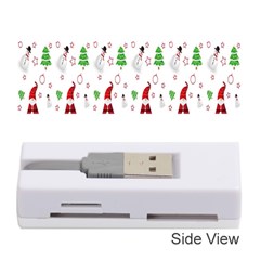 Santa Claus Snowman Christmas Memory Card Reader (stick) by artworkshop