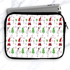 Santa Claus Snowman Christmas Apple Ipad 2/3/4 Zipper Cases by artworkshop