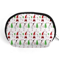 Santa Claus Snowman Christmas Accessory Pouch (medium) by artworkshop