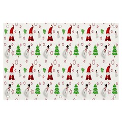 Santa Claus Snowman Christmas Banner And Sign 6  X 4 