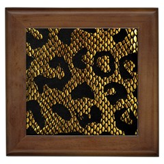 Metallic Snake Skin Pattern Framed Tile by BangZart