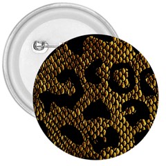 Metallic Snake Skin Pattern 3  Buttons by BangZart