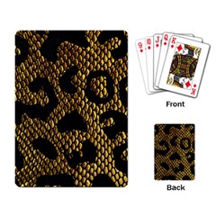 Metallic Snake Skin Pattern Playing Cards Single Design (rectangle)