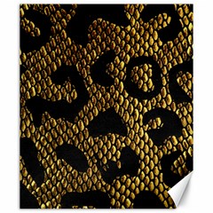 Metallic Snake Skin Pattern Canvas 20  X 24  by BangZart