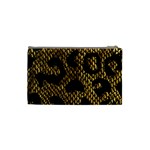 Metallic Snake Skin Pattern Cosmetic Bag (Small) Back