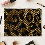 Metallic Snake Skin Pattern Cosmetic Bag (XL) Back