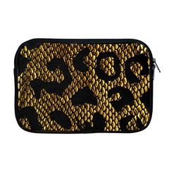 Metallic Snake Skin Pattern Apple Macbook Pro 17  Zipper Case by BangZart