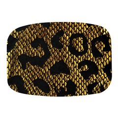 Metallic Snake Skin Pattern Mini Square Pill Box by BangZart