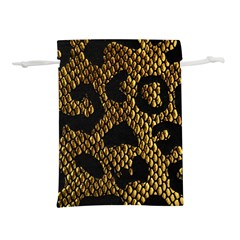 Metallic Snake Skin Pattern Lightweight Drawstring Pouch (l) by BangZart