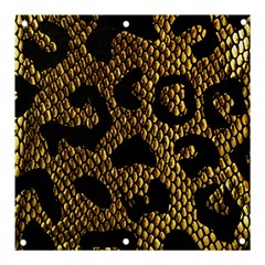 Metallic Snake Skin Pattern Banner And Sign 3  X 3  by BangZart