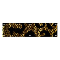 Metallic Snake Skin Pattern Banner And Sign 4  X 1  by BangZart