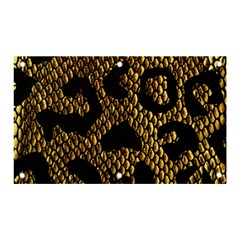 Metallic Snake Skin Pattern Banner And Sign 5  X 3  by BangZart