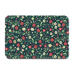 Flowering Branches Seamless Pattern Plate Mats by Zezheshop