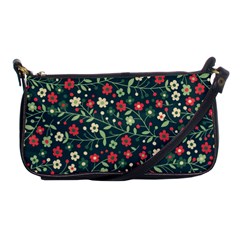 Flowering Branches Seamless Pattern Shoulder Clutch Bag