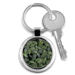 Leaves Foliage Botany Plant Key Chain (round) by Ravend