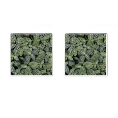 Leaves Foliage Botany Plant Cufflinks (square) by Ravend