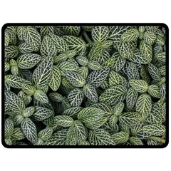 Leaves Foliage Botany Plant Fleece Blanket (large)  by Ravend