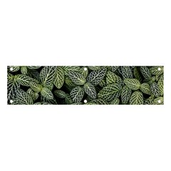 Leaves Foliage Botany Plant Banner And Sign 4  X 1  by Ravend