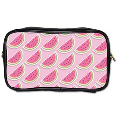 Pink Melon Wayermelon Pattern Food Fruit Melon Toiletries Bag (one Side) by Ravend