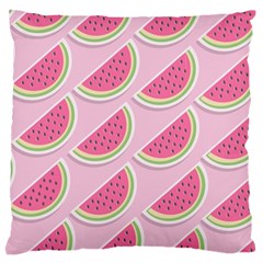 Pink Melon Wayermelon Pattern Food Fruit Melon Standard Flano Cushion Case (two Sides) by Ravend