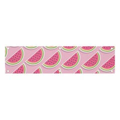 Pink Melon Wayermelon Pattern Food Fruit Melon Banner And Sign 4  X 1  by Ravend