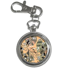 Leaves Monstera Picture Print Pattern Key Chain Watches